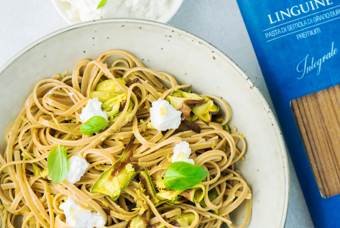 Купить цельнозерновая лапша AIDA pasta premium linguine integrale